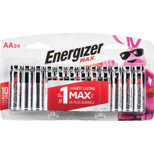 AA Alkaline Batteries 24-Pk